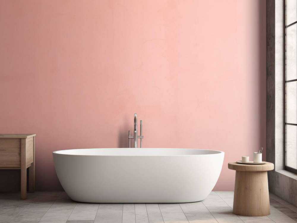 Pastel pink concrete