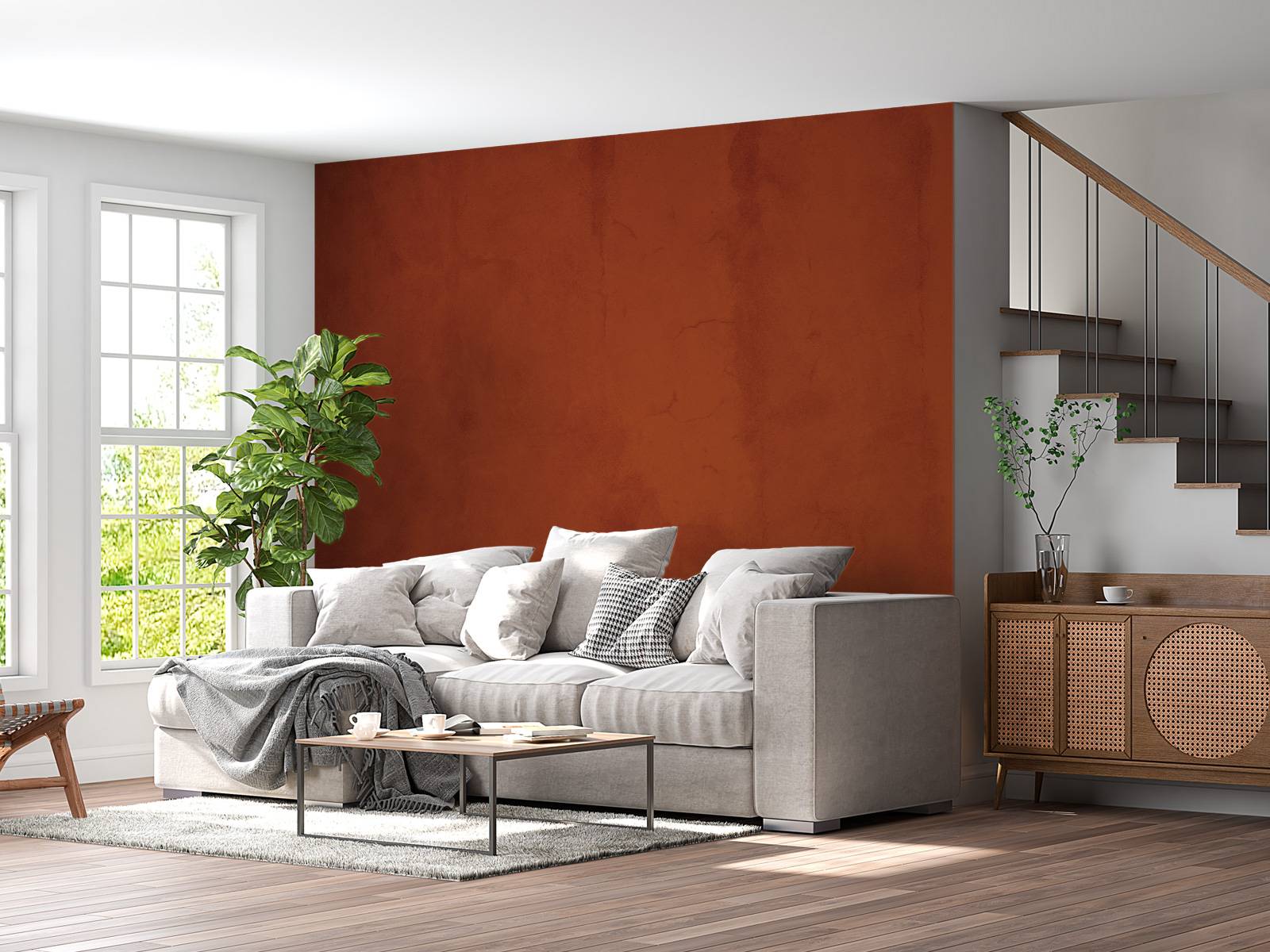 Liver red concrete