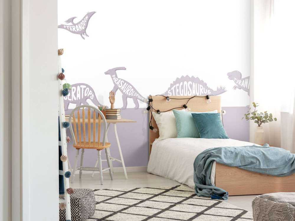 Dinos with text in pink