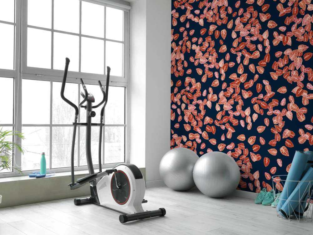 Small leaves rust on mightnight blue