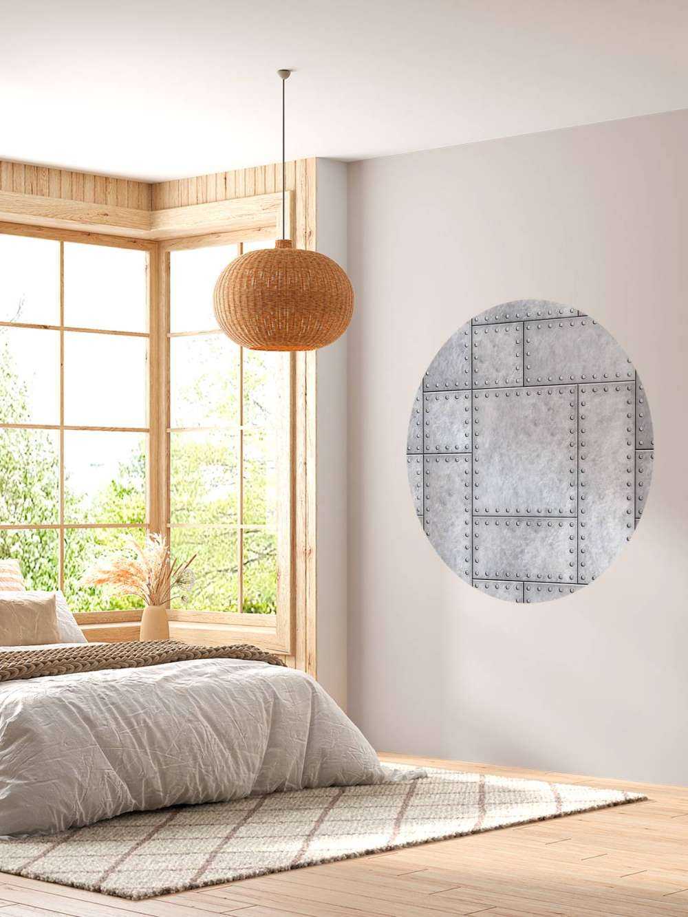 Armored metal plate