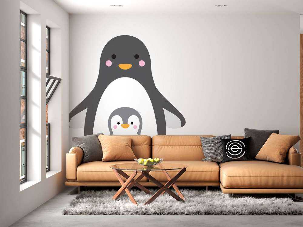 Cheerful penguins