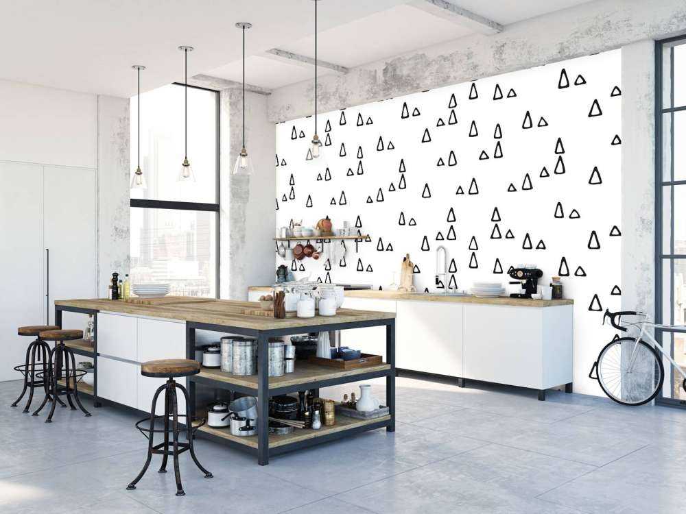 Triangles black and white