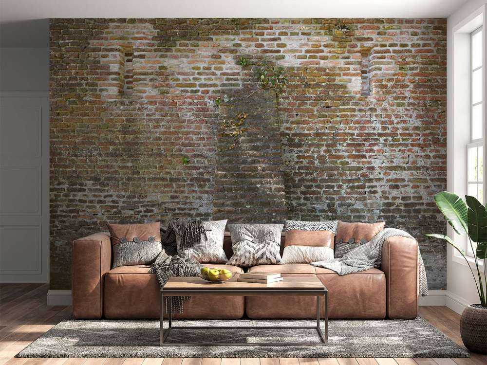 Weathered city wall