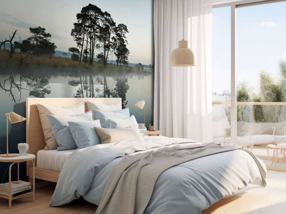 Trees along woodlands