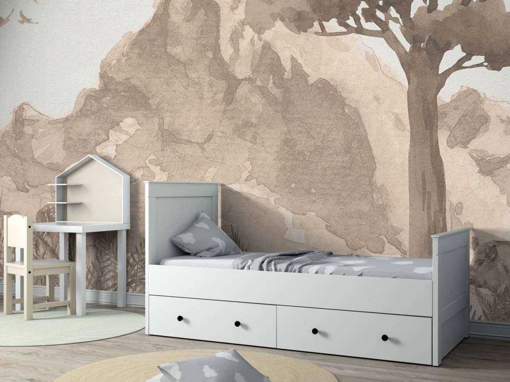 Mountain in watercolour