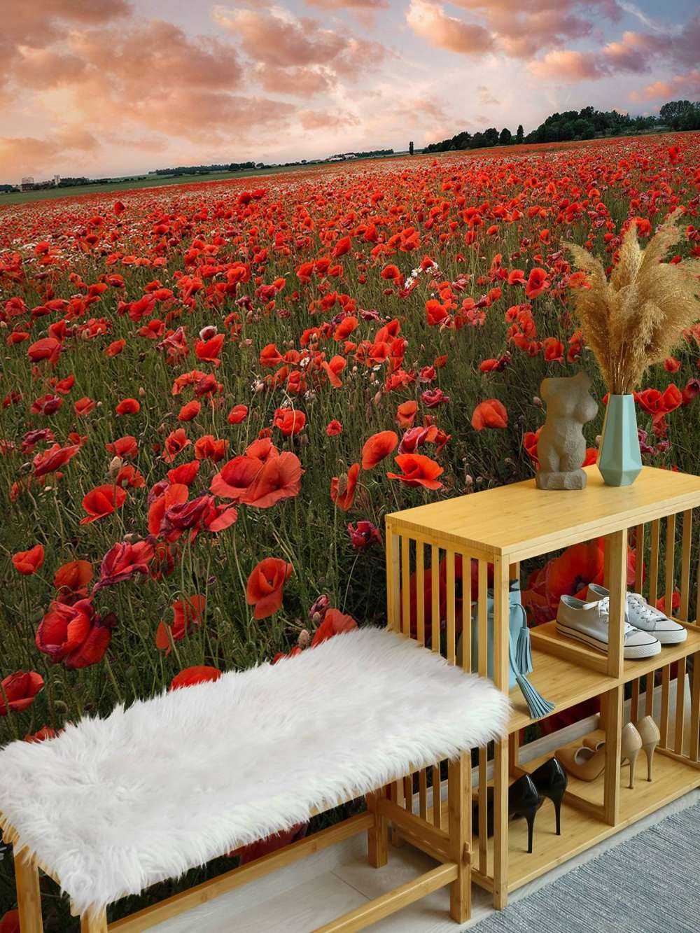 Poppy field in Sweden