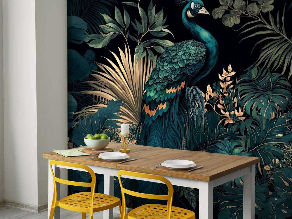 Nighttime Beauty of the Peacock