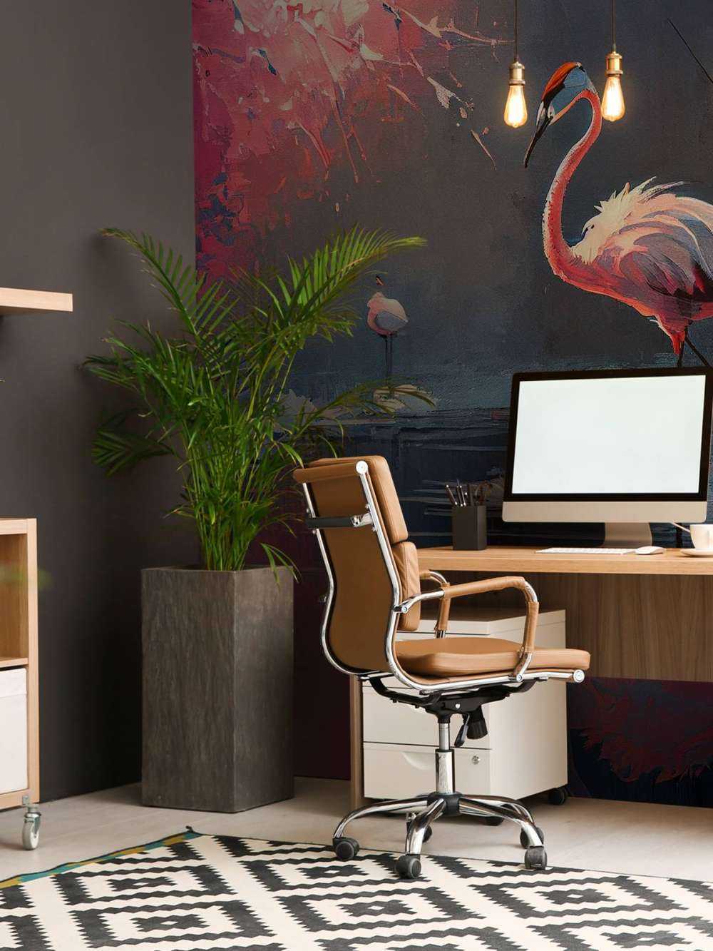 Flamingo Reflection Symphony