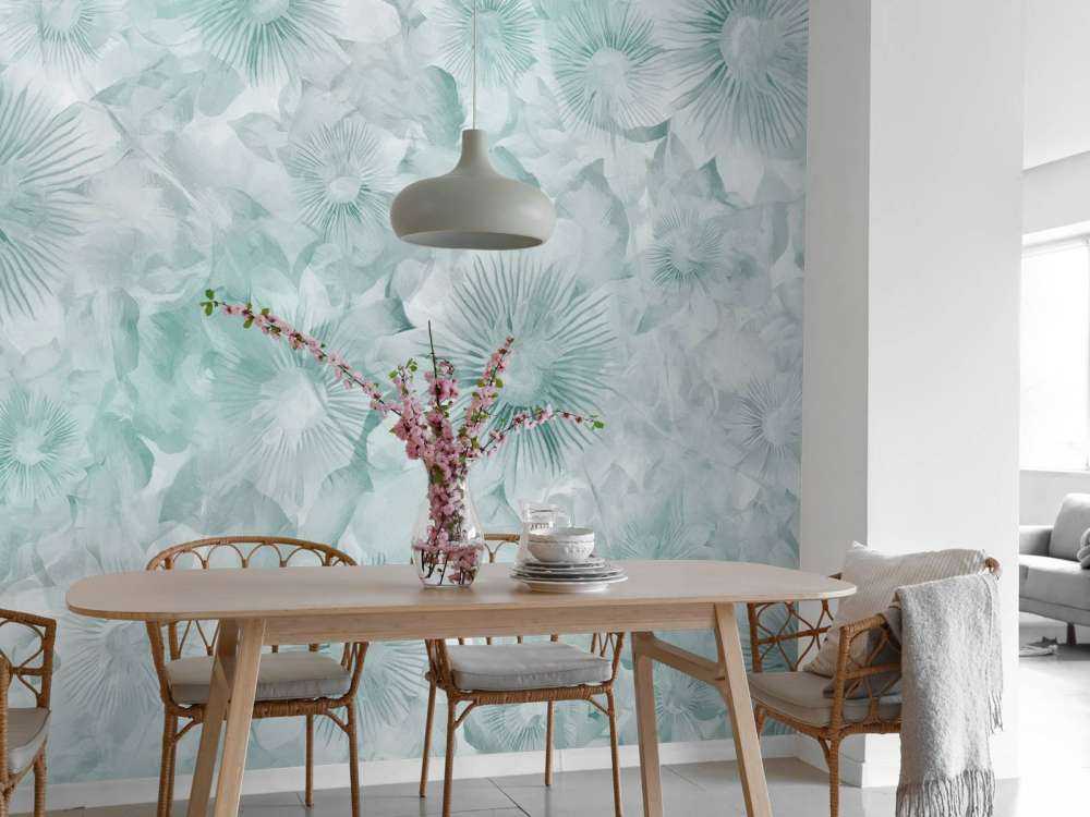 Botanical Watercolor Elegance Icy Mint