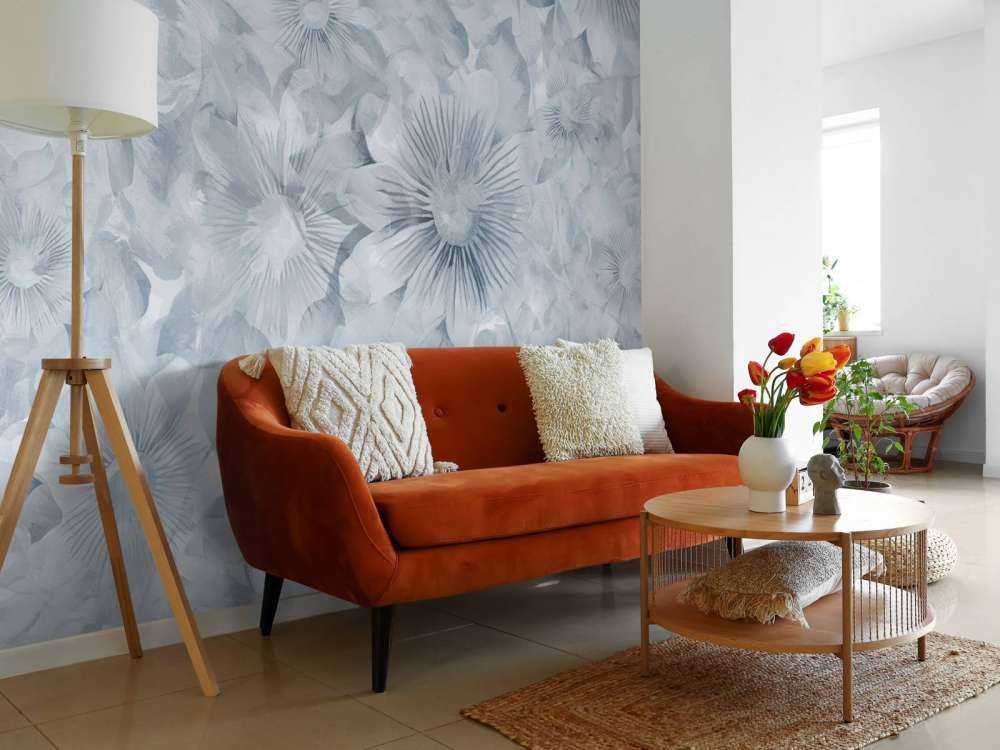 Botanical Watercolor Elegance Blue Moon