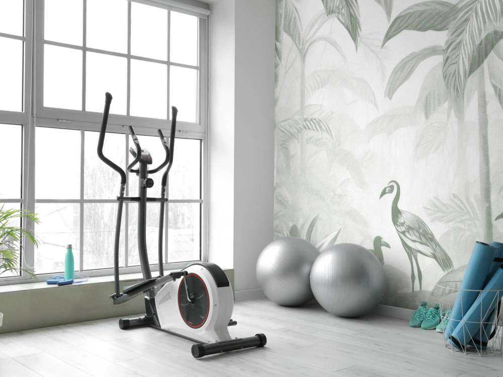 Hidden Jungle with Ibis, green