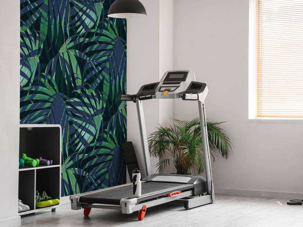 Green palm leaves