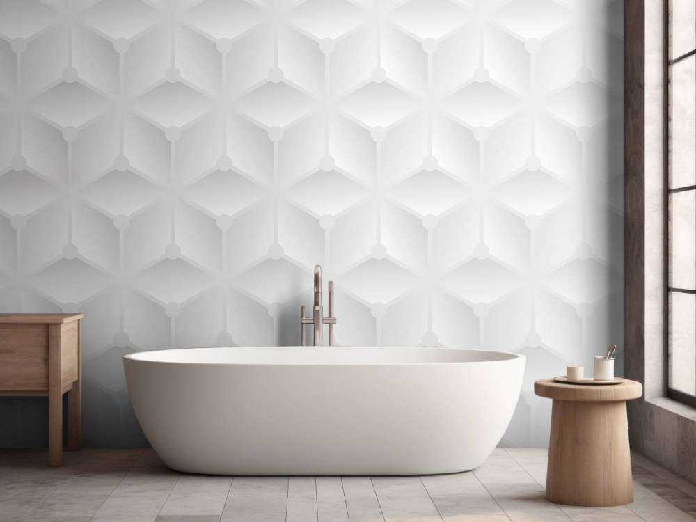White 3D pattern
