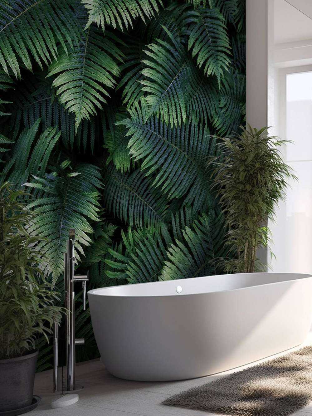 Large palm leaves