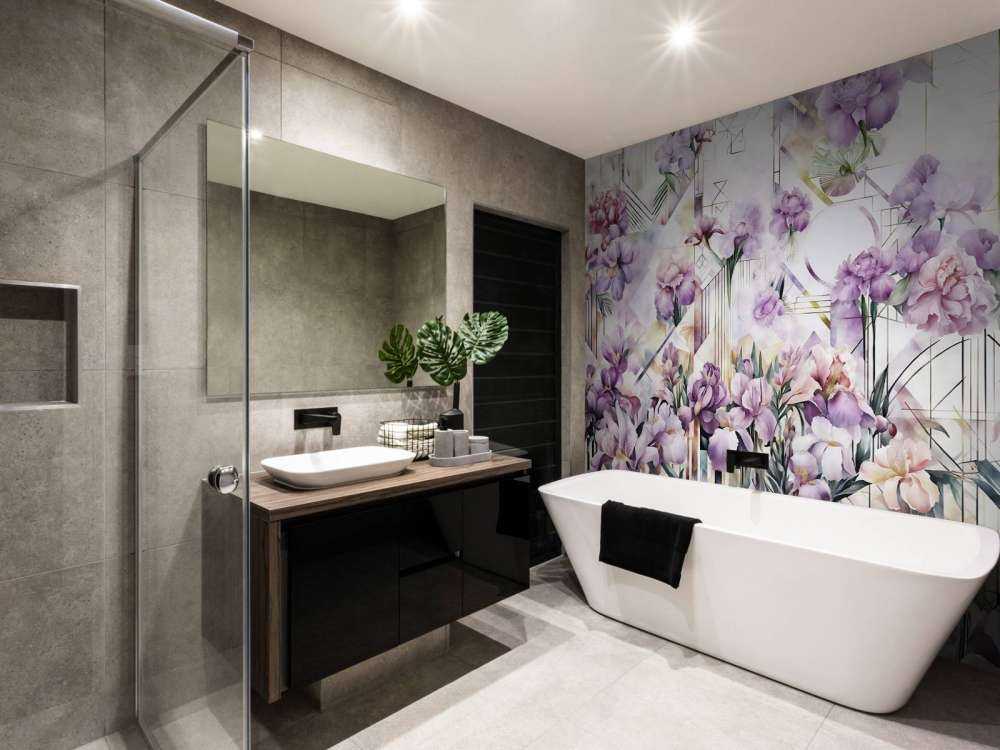 Huge Watercolor Irises Purple