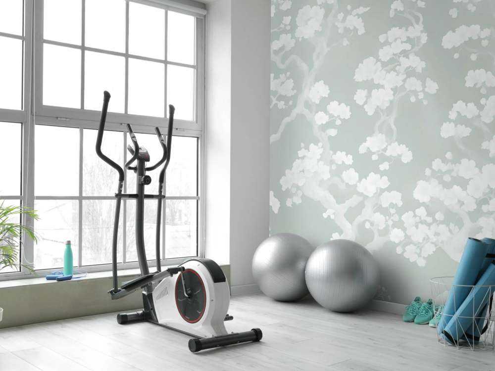 Wonderful blooming forest - mint green