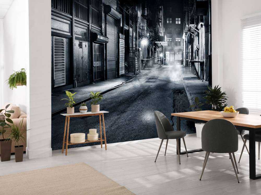 Verlaten steeg in New York