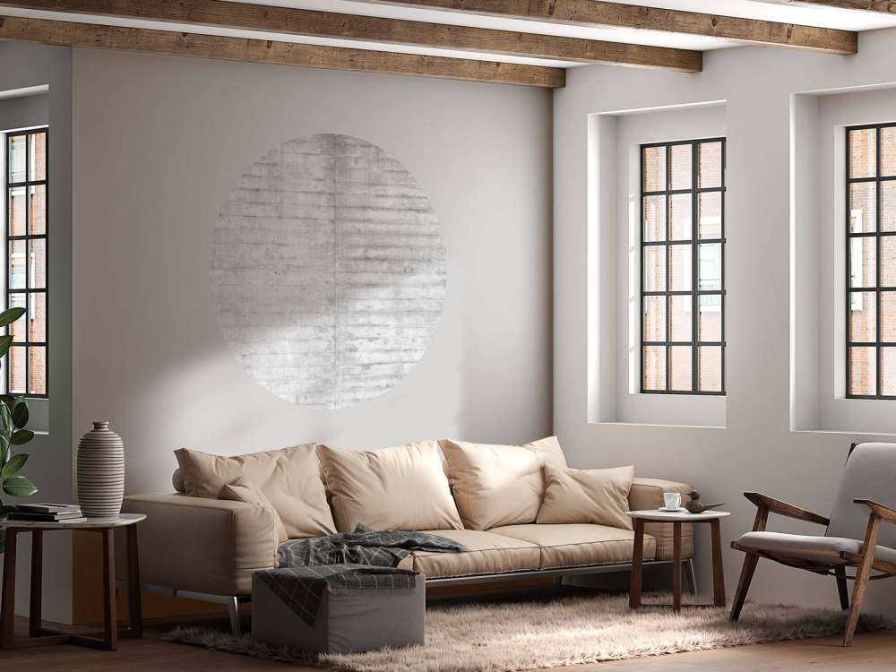 Lichtgrijs betonnen platen