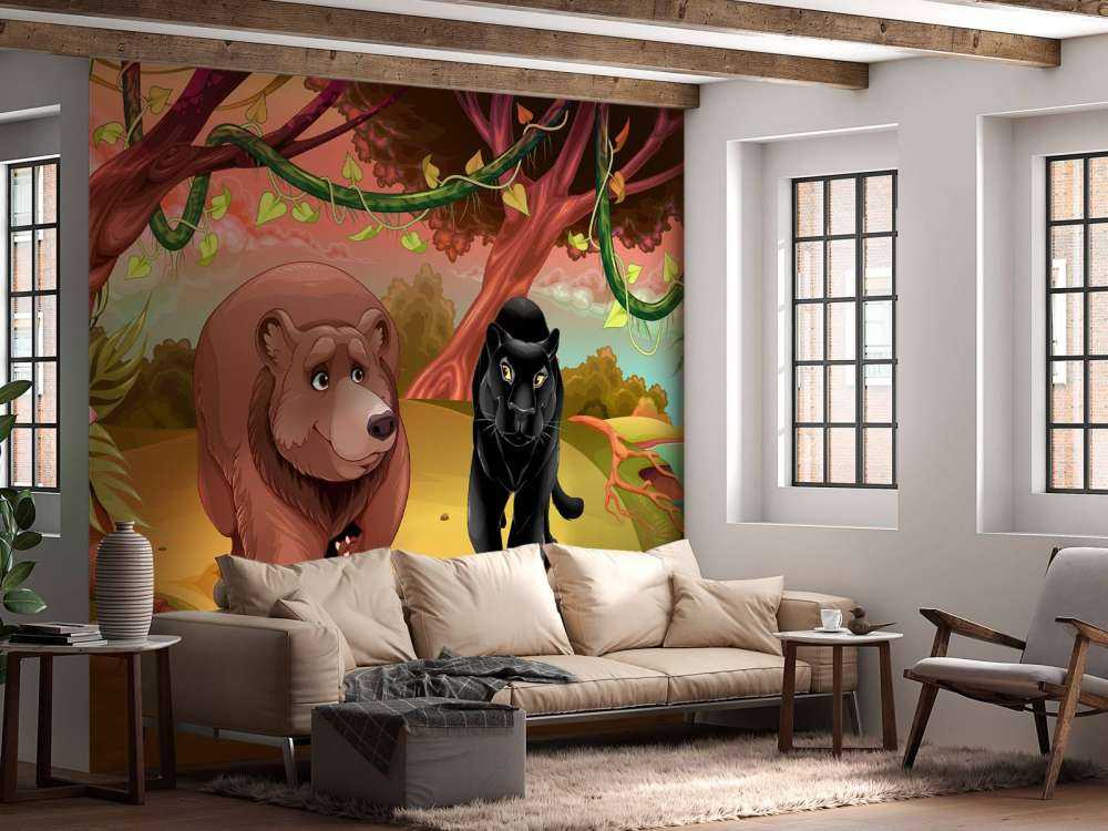 Friendly jungle animals