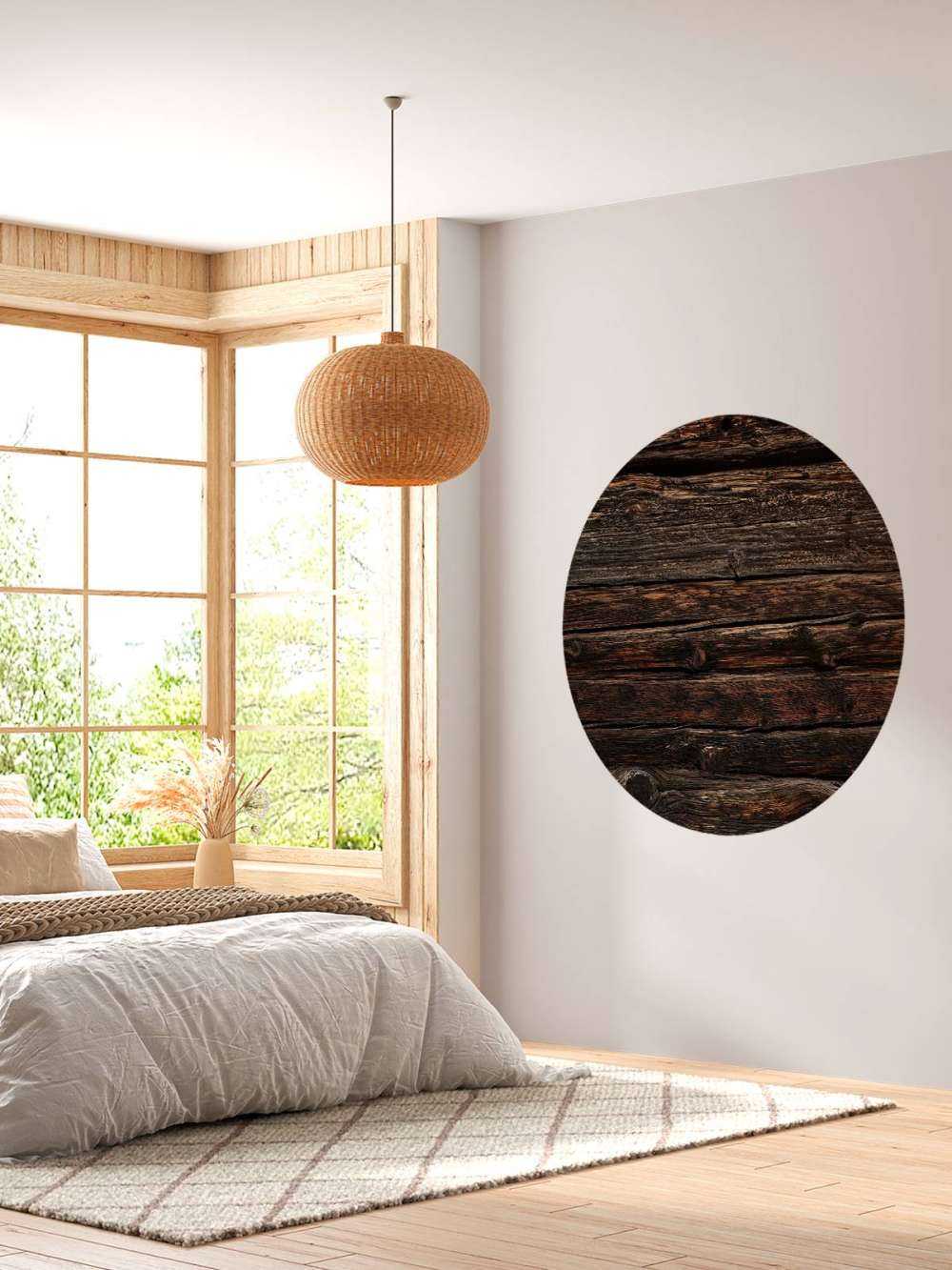 Dark old horizontal wood