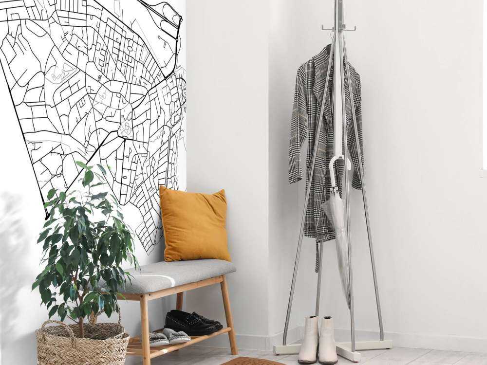 Plattegrond van Baarn, wit