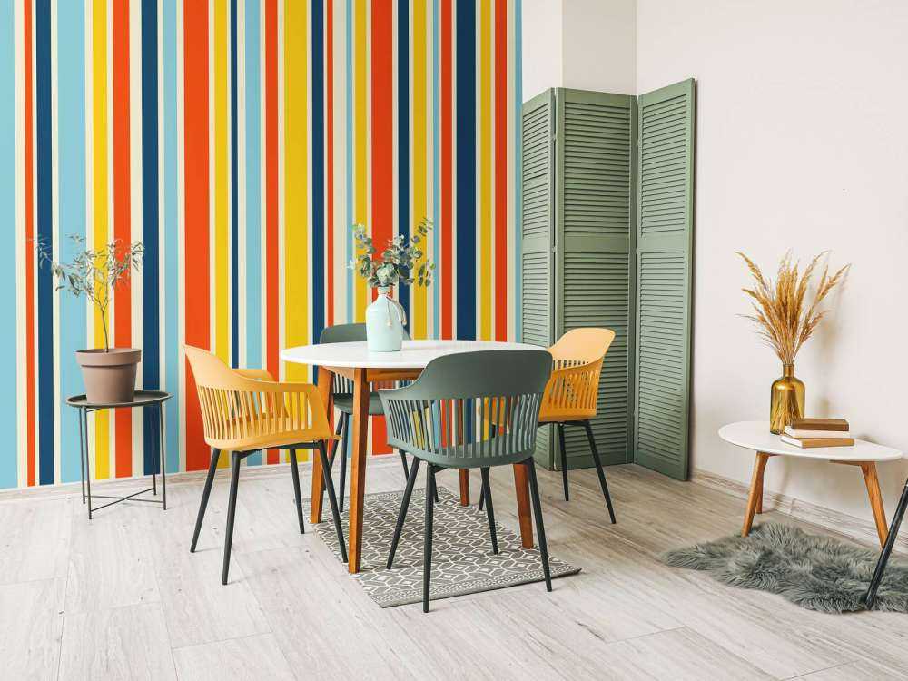 Colored stripes