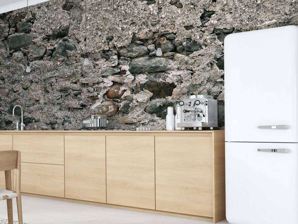 Wall with old large stones