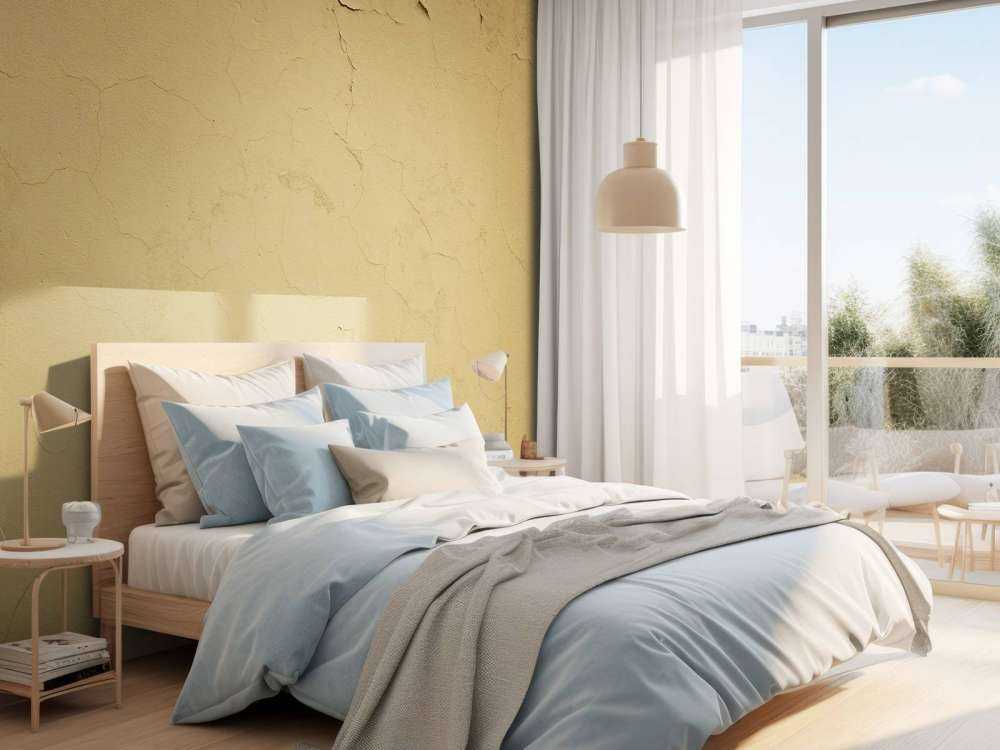 Wall with cracked paint