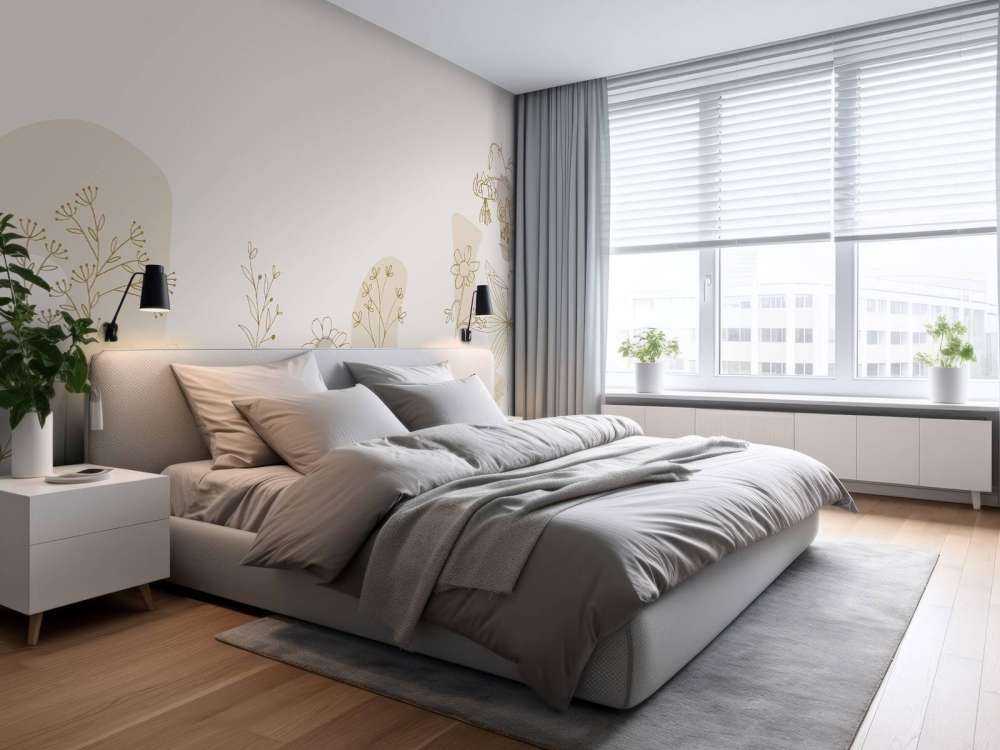 Flower field high beige and nature colours