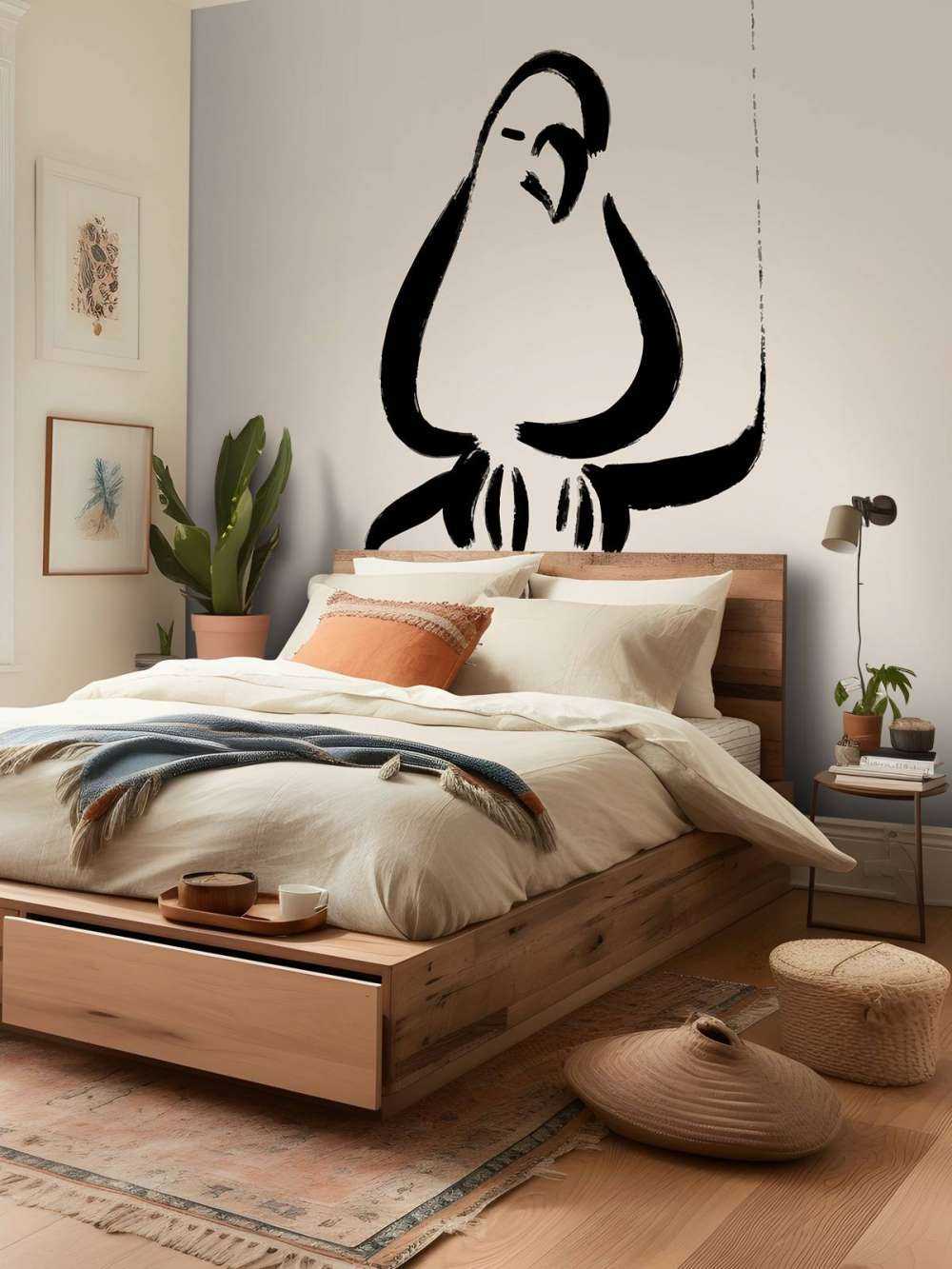 Abstracte vogel illustratie