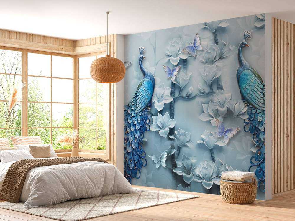 Peacocks and butterflies