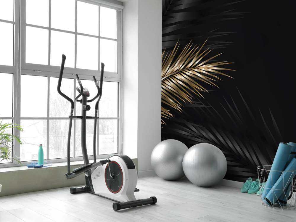 Ornamental palm leaves