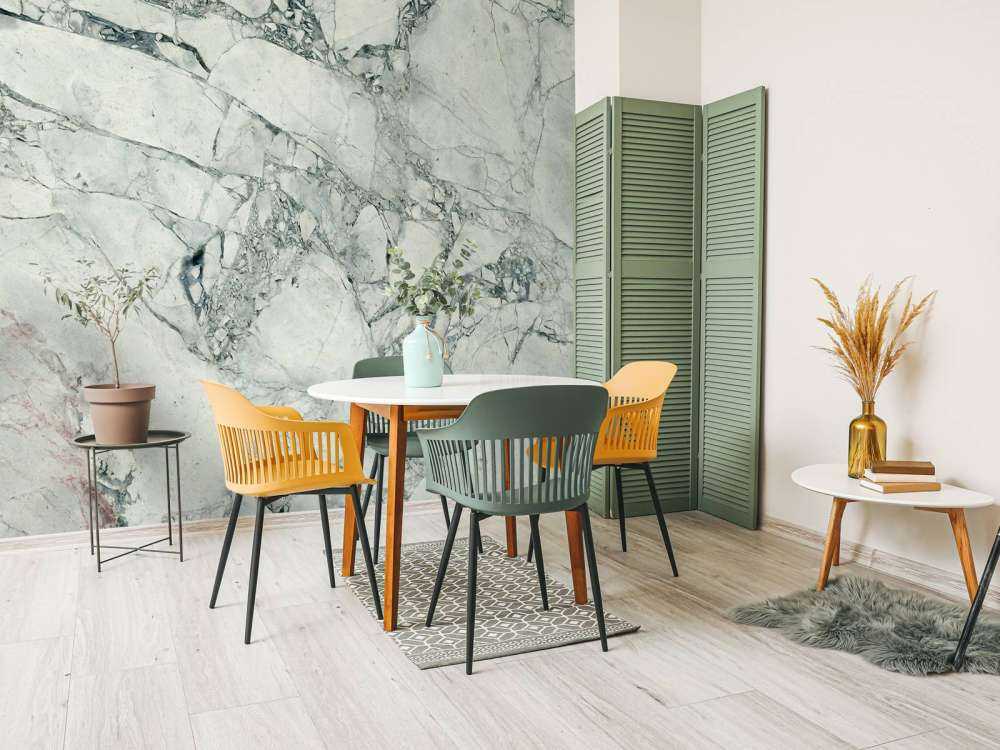 Textured grey marble