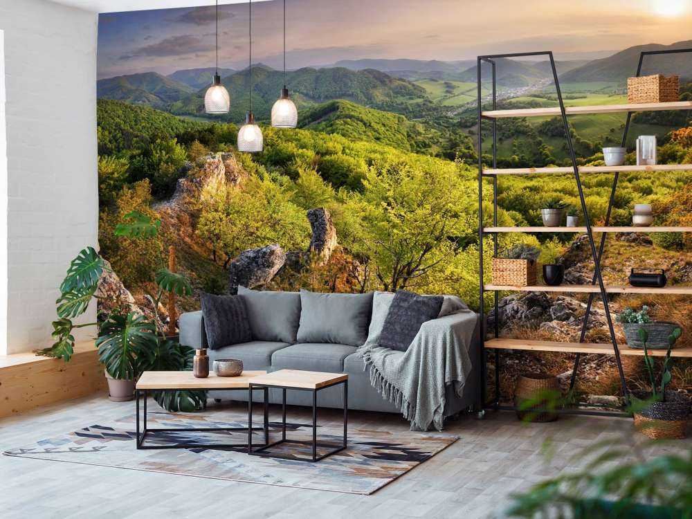 Mountain landscape in spring