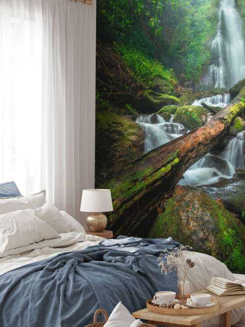 Close-up of waterfall