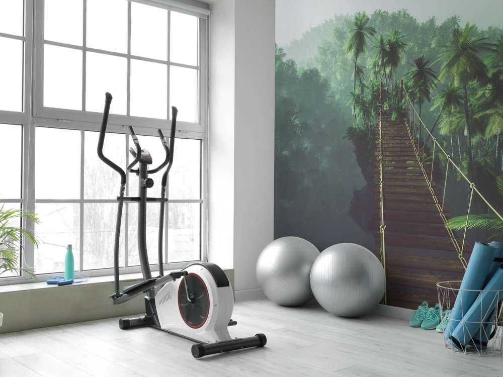 Rope bridge in the mist