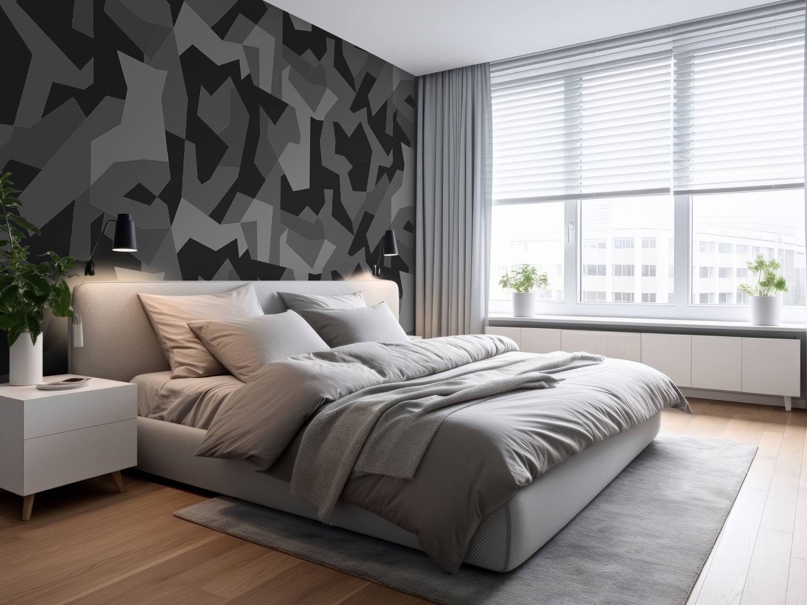 Grey pattern, dark