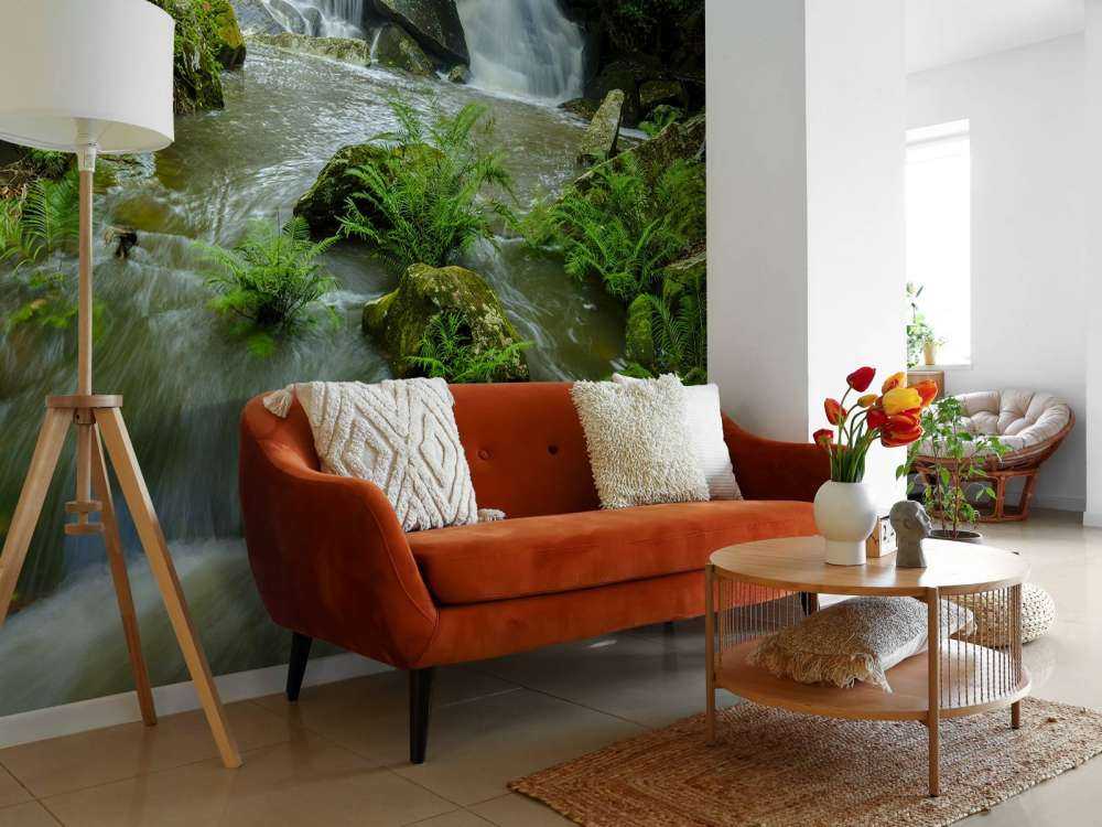 Flowing waterfall
