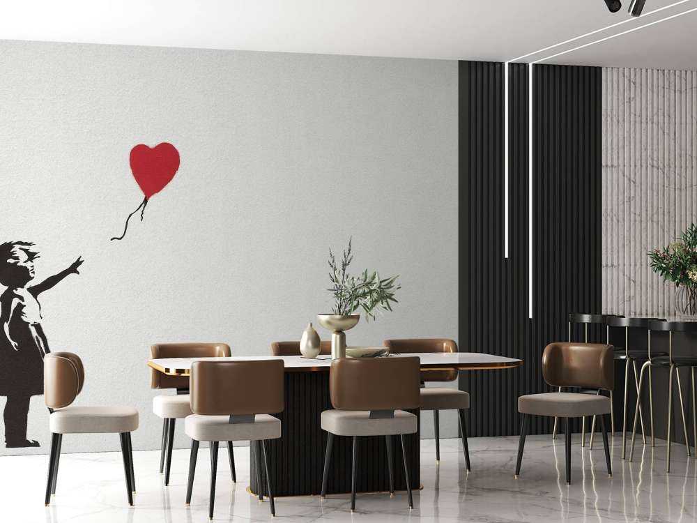 Banksy - Balloon girl, concrete