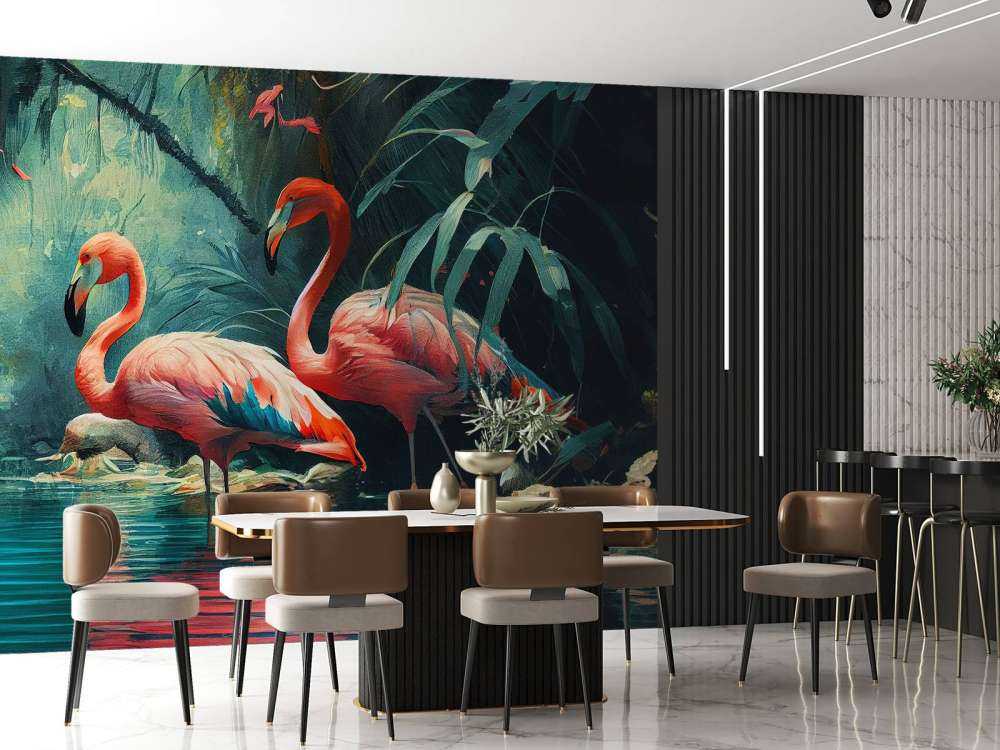 Flamingo Oasis Awakening