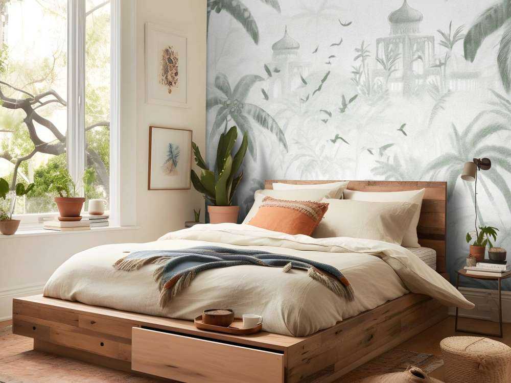 Oriental Garden at Dawn, green