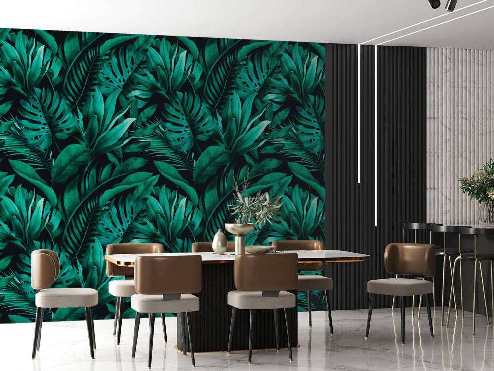 Various green leaves