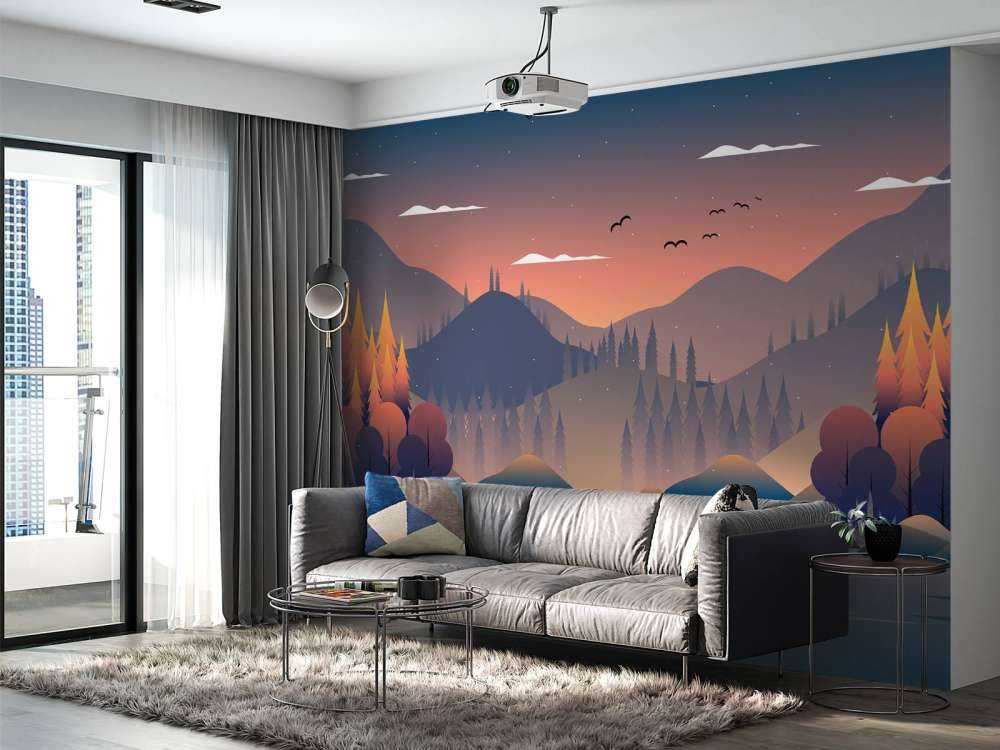 Autumn forest illustration