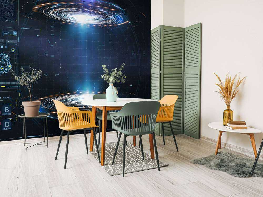 Futuristic dashboard