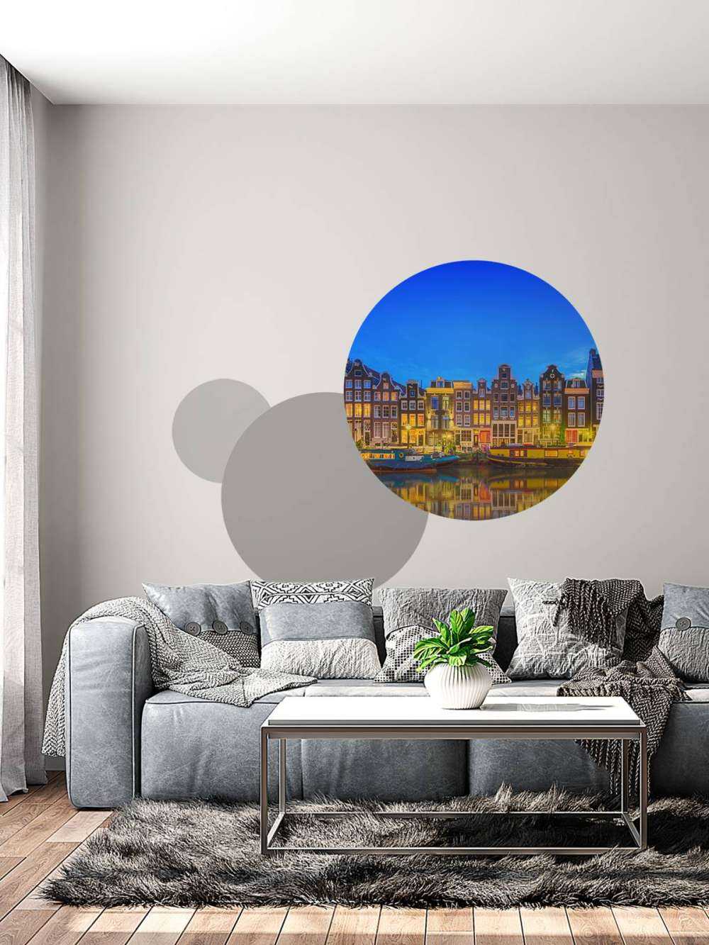 Amsterdam canal at night