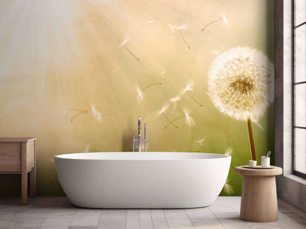 Dandelion in the wind