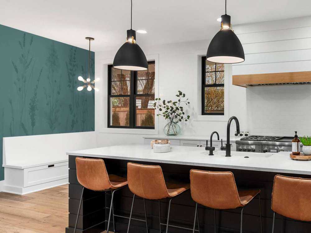 Lavender Glade Seamless Deep Teal