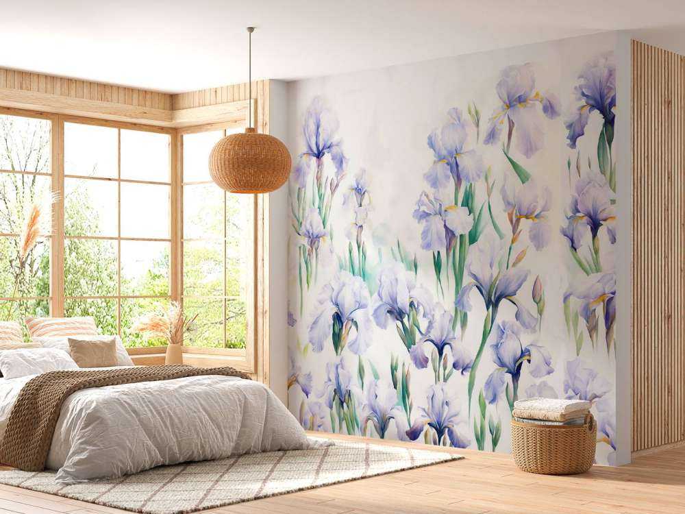 Irises Dance Seamless Pastel