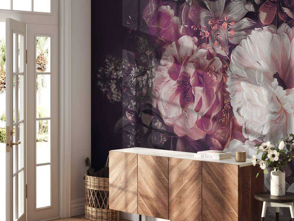 Bouquet with lilac red